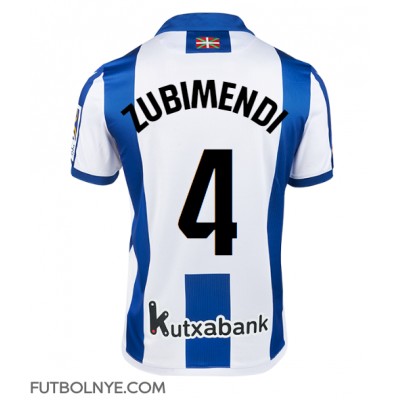 Camiseta Real Sociedad Martin Zubimendi #4 Primera Equipación 2024-25 manga corta Camiseta Real Sociedad Martin Zubimendi #4 Primera Equipación 2024-25 manga corta